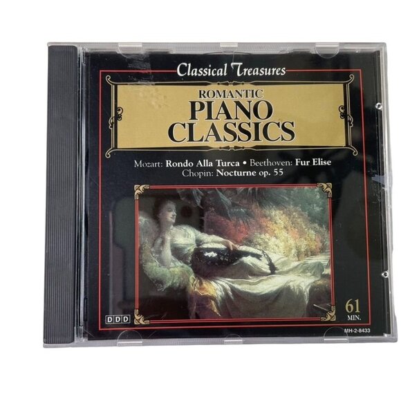 Vintage Classical Treasures Romantic Piano Classics Audio Music CD u 1993 Variou - Picture 1 of 2